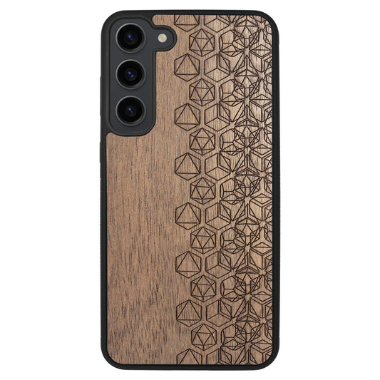 Wooden Case for Samsung Galaxy S23 Plus Geometric