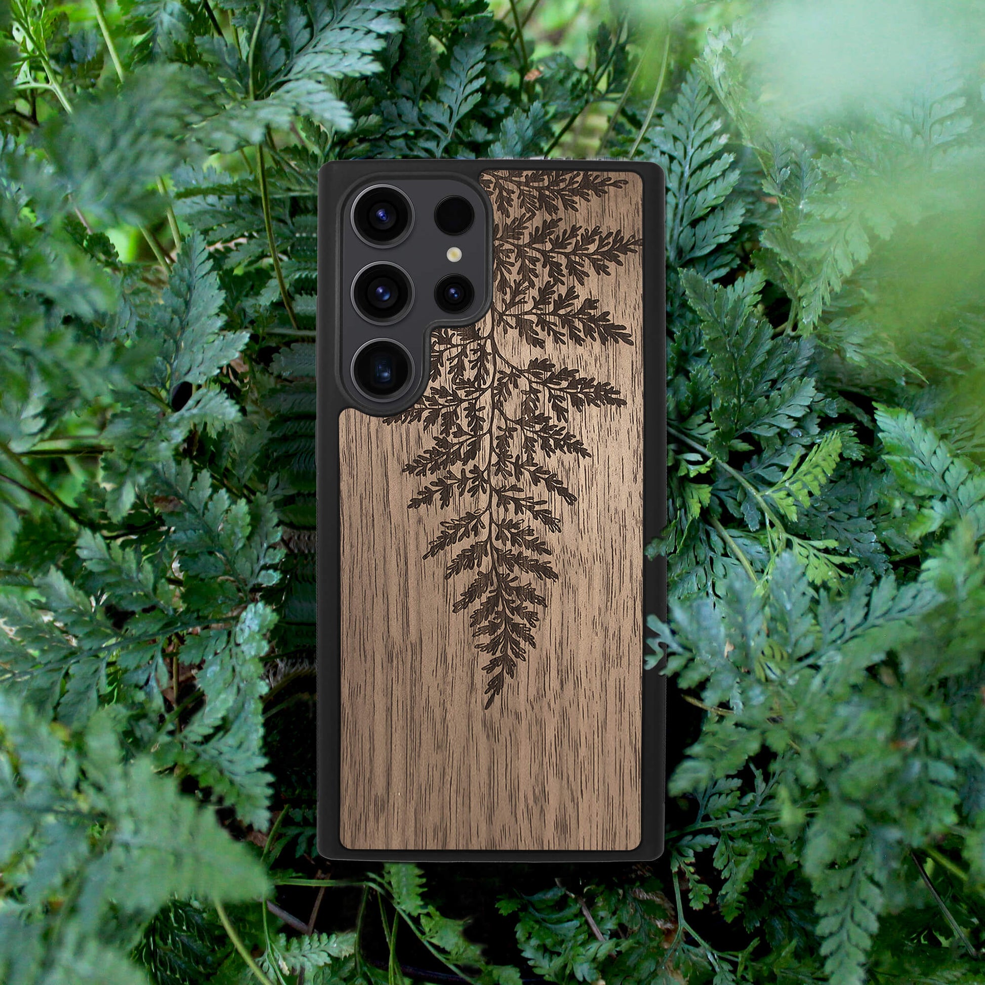 Wood Galaxy S23 Ultra Case Fern
