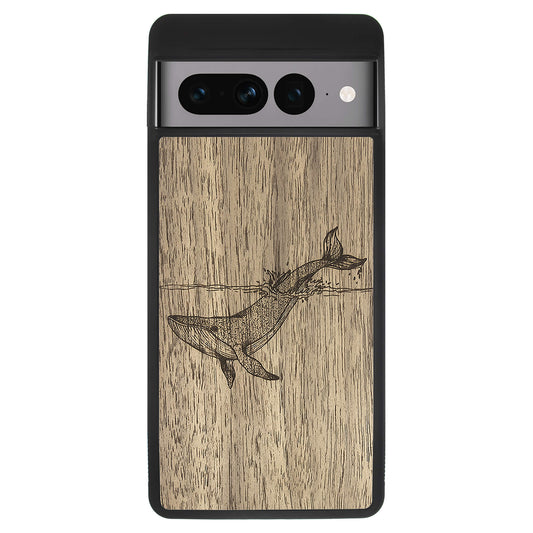 Wooden Case for Google Pixel 7 Pro Whale