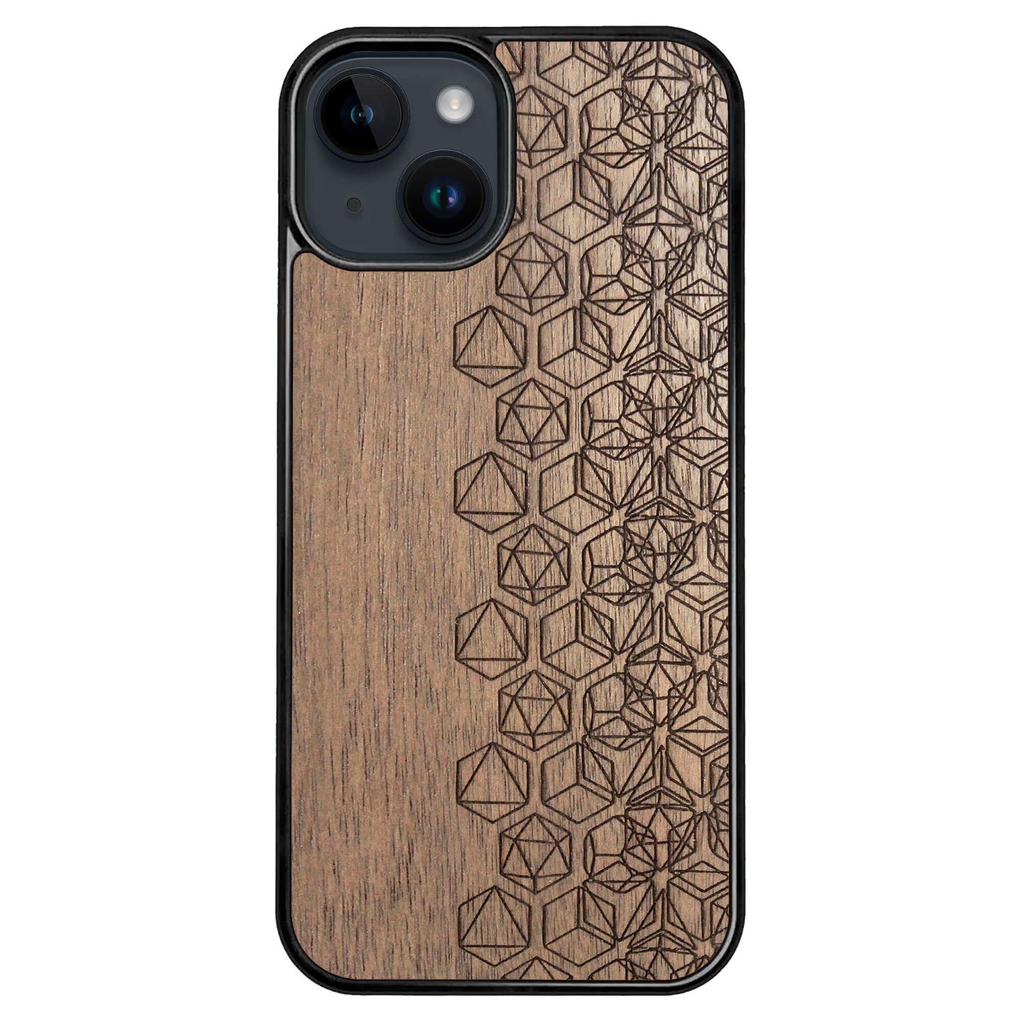 Wooden Case for iPhone 14 Geometric
