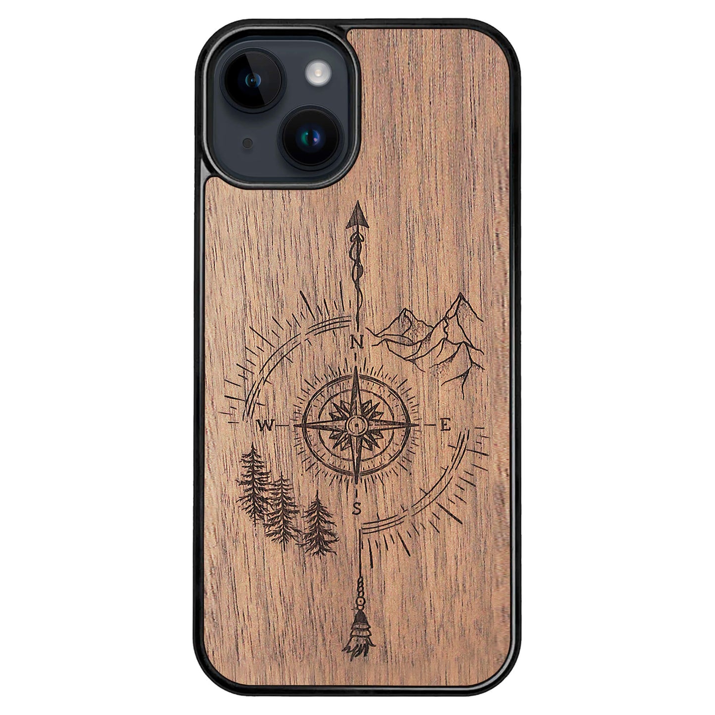 Wooden Case for iPhone 14 Just Go