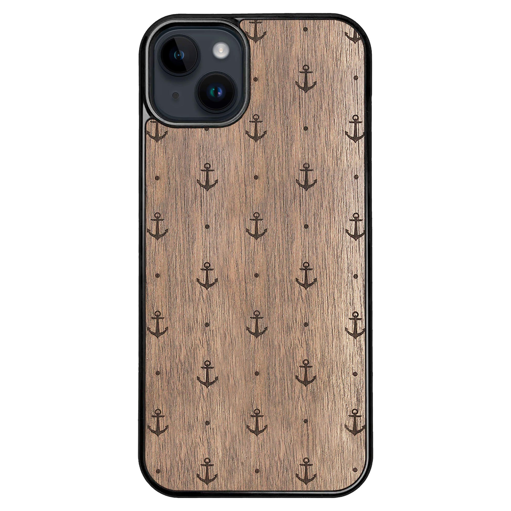 Wooden Case for iPhone 14 Plus Anchor