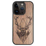 Wooden Case for iPhone 14 Pro Deer