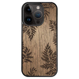 Wooden Case for iPhone 14 Pro Botanical Fern