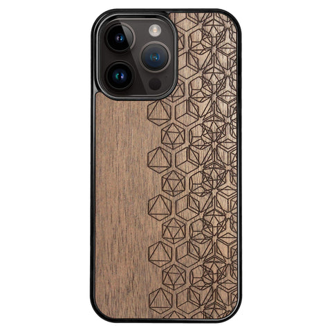 Wooden Case for iPhone 14 Pro Max Geometric