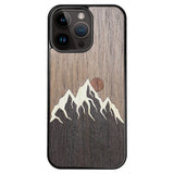 Wooden Case for iPhone 14 Pro Max Mountain