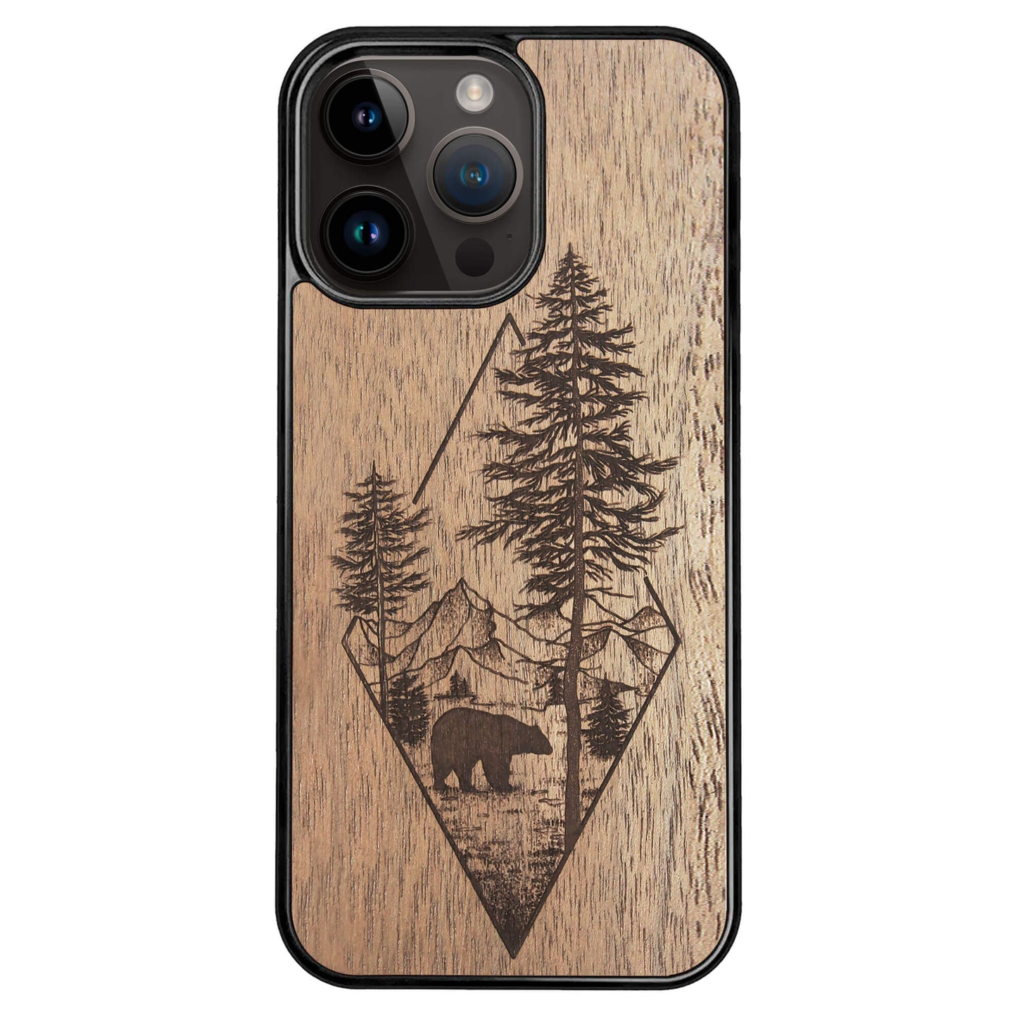 Wooden Case for iPhone 14 Pro Max Woodland