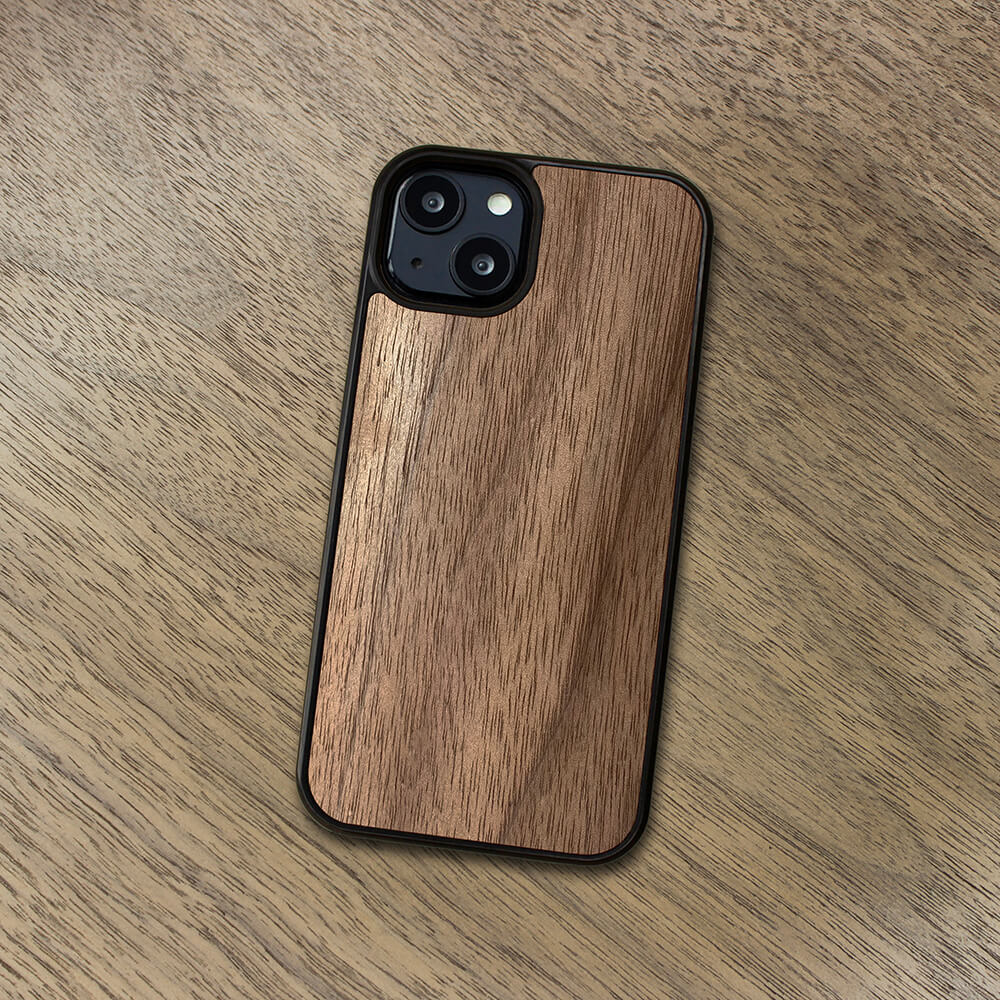 American walnut iPhone 15 Plus Case