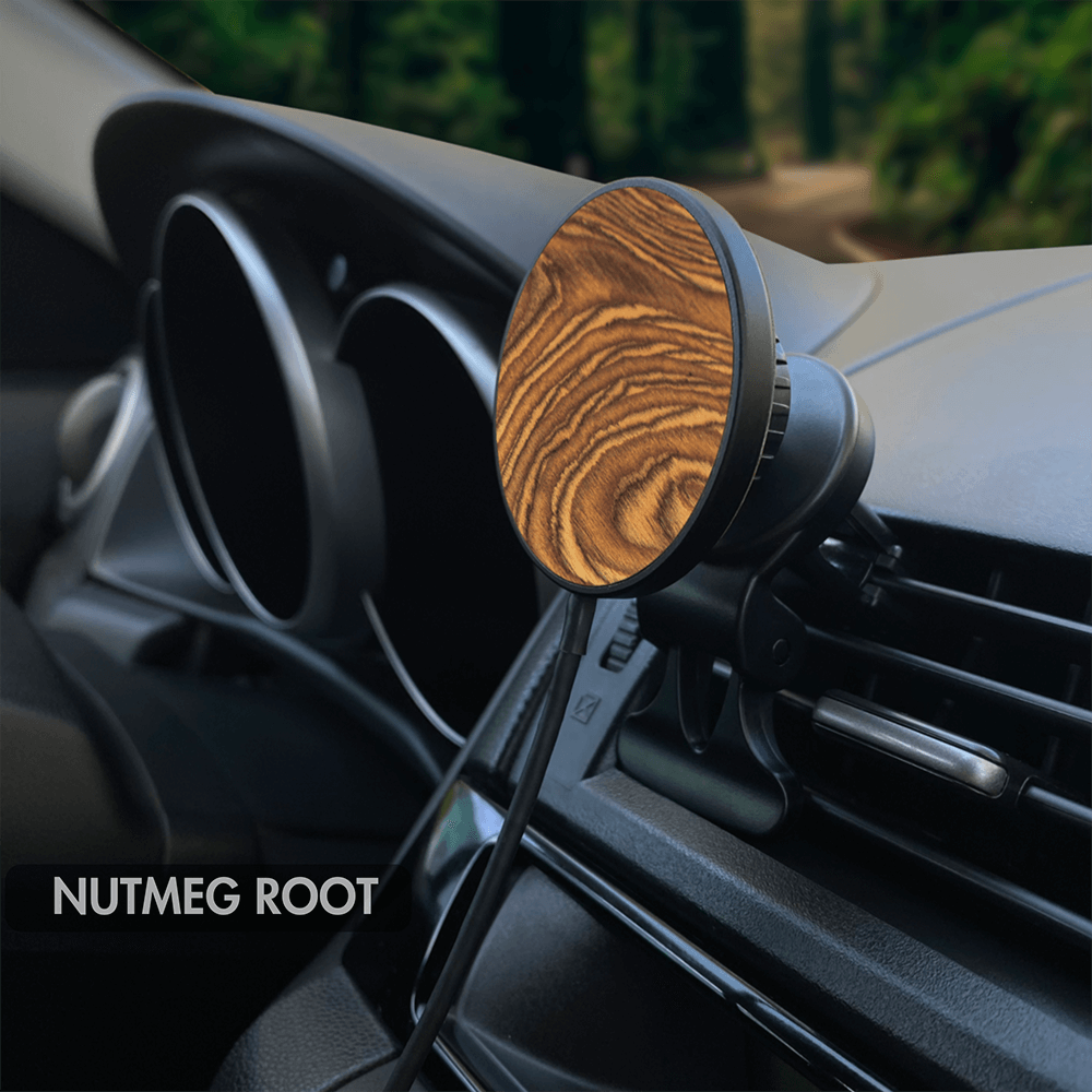 Nutmeg Root MagSafe Car wireless charger