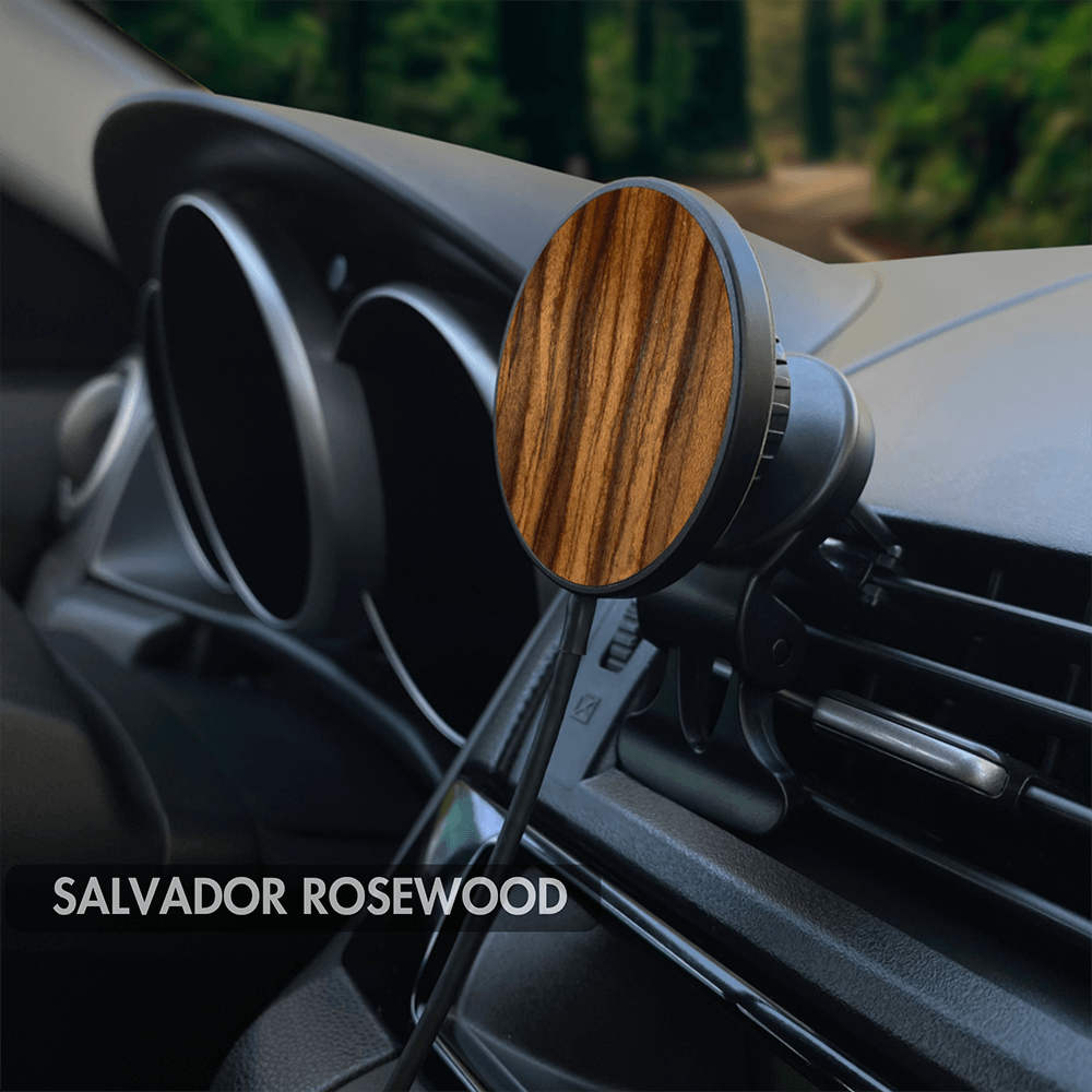 Salvador Rosewood MagSafe Car wireless charger