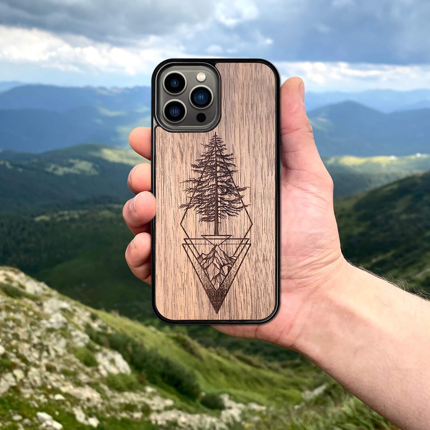 Wood iPhone 14 Case Picea