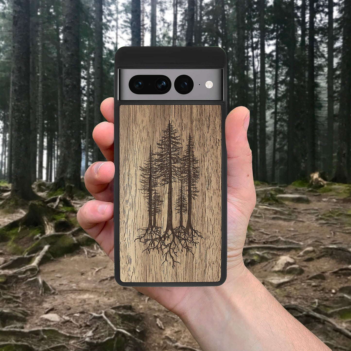 Wood Google Pixel 7 Case Pines
