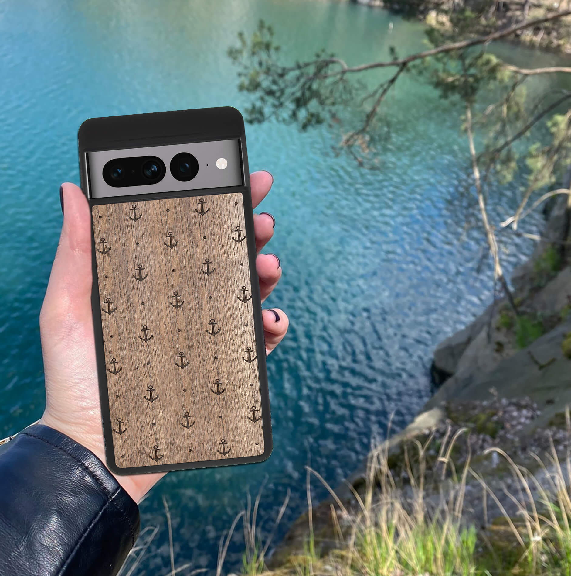 Wood Google Pixel 7 Pro Case Anchor