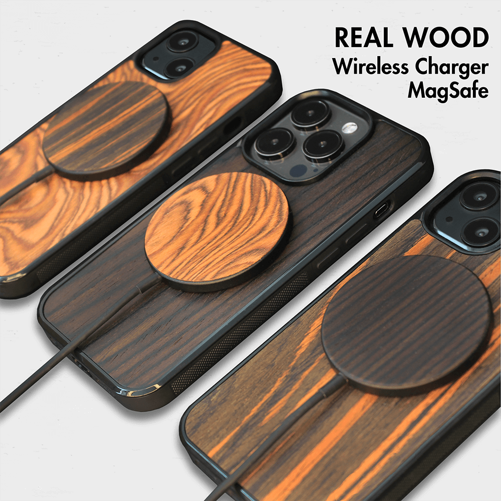 Wood MagSafe wireless charger