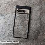 Silver Brown Stone Google Pixel Case