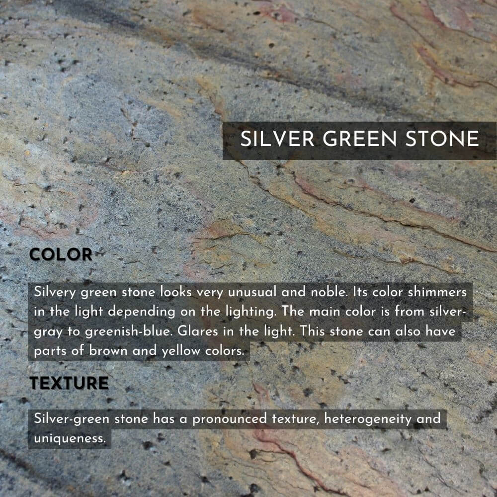 Silver Green Stone Pixel 7 Pro Case