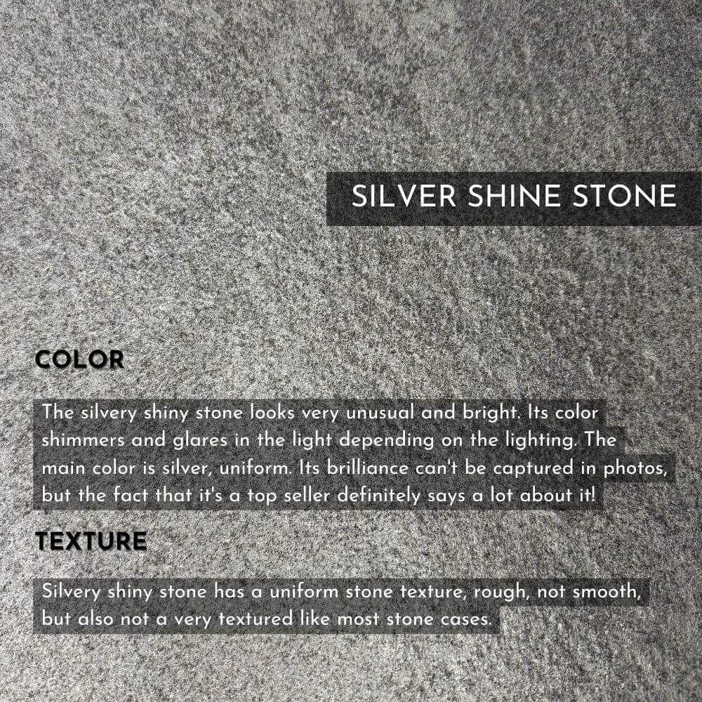 Silver Shine Stone iPhone 15 Pro Case