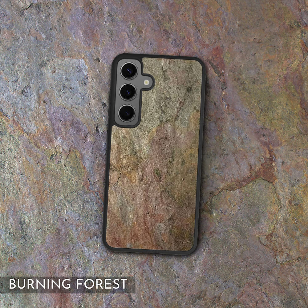 Burning Forest Stone Galaxy S24 Case