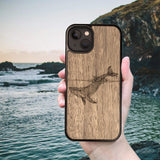Wood iPhone 14 Pro Max Case Whale