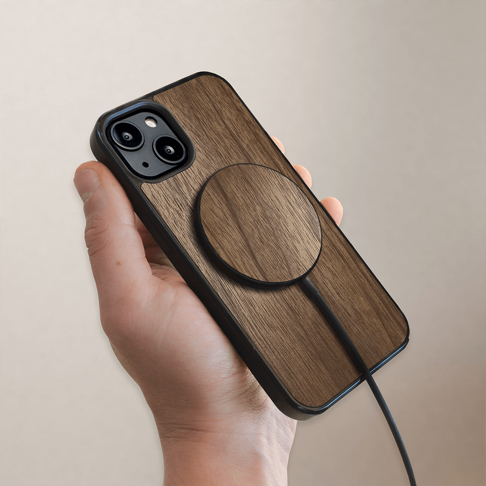 American Walnut MagSafe wireless charger