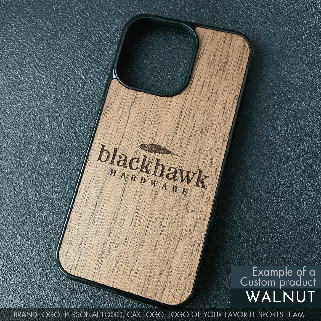 Custom Design Walnut iPhone Case