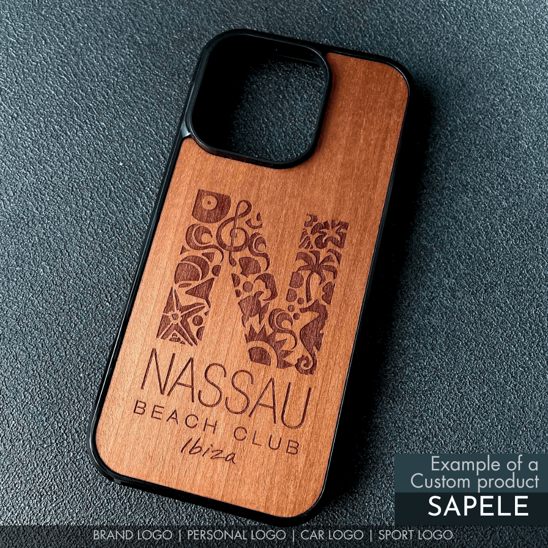 Custom Design Sapele iPhone 16 Pro Case