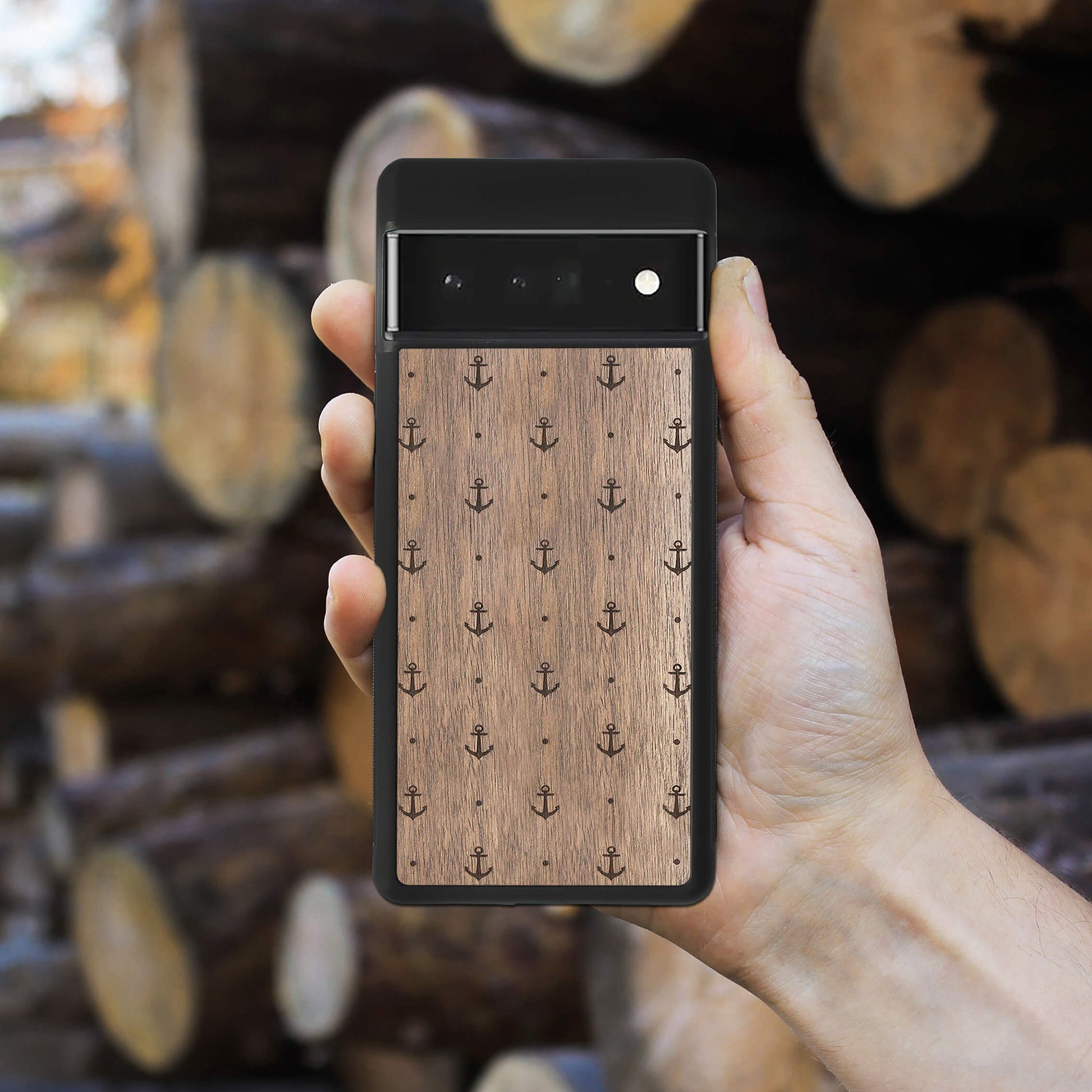 Wood Google Pixel 6 Pro Case Anchor