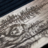Bear Forest engraved design WOODGRAW