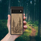 Wood Google Pixel 4 Case Bear Forest
