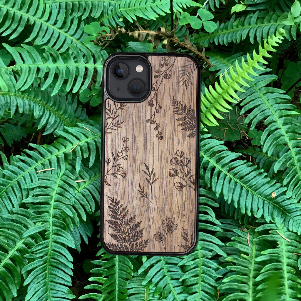 Wood iPhone 7 Case Botanical