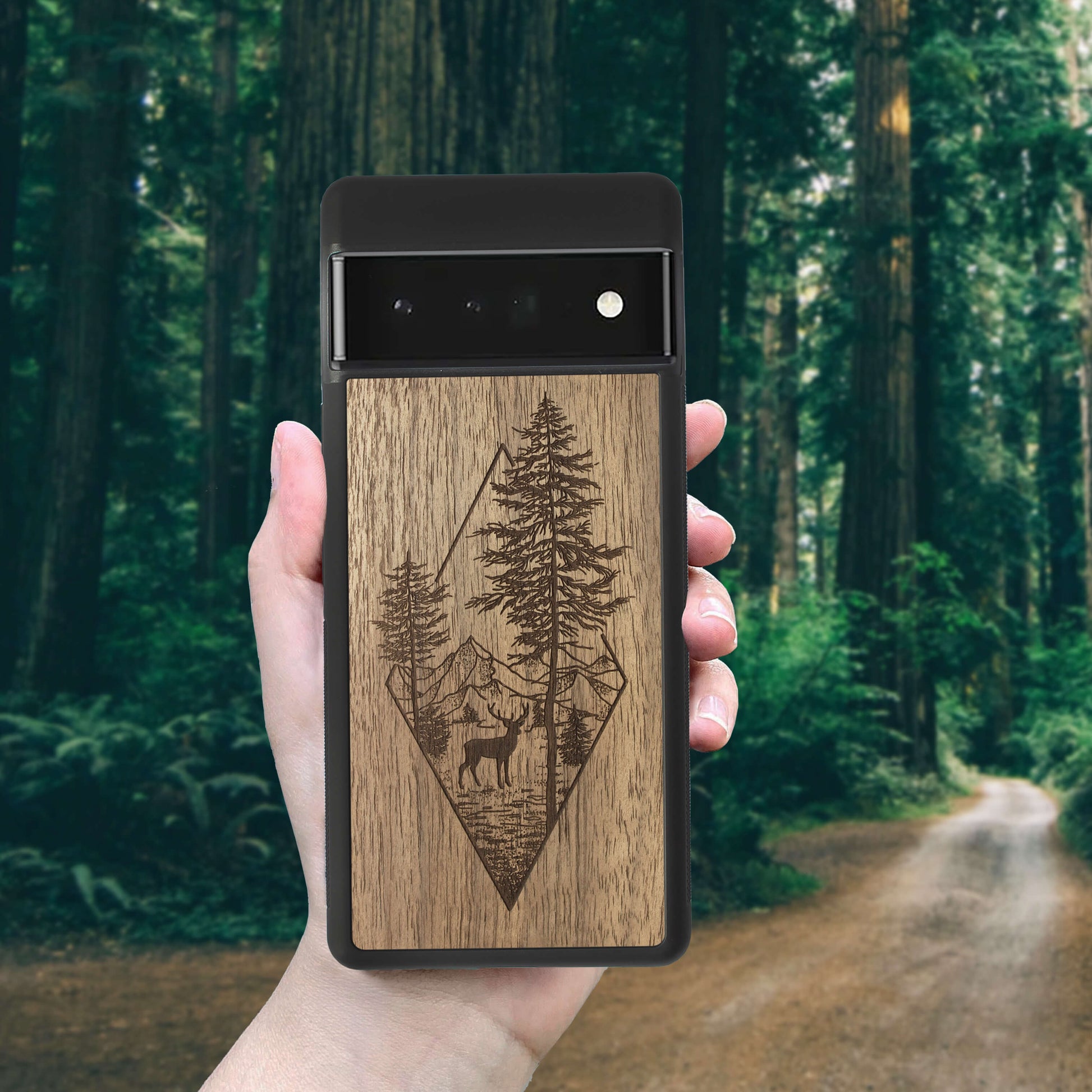 Wood Google Pixel 6 Case Deer Woodland