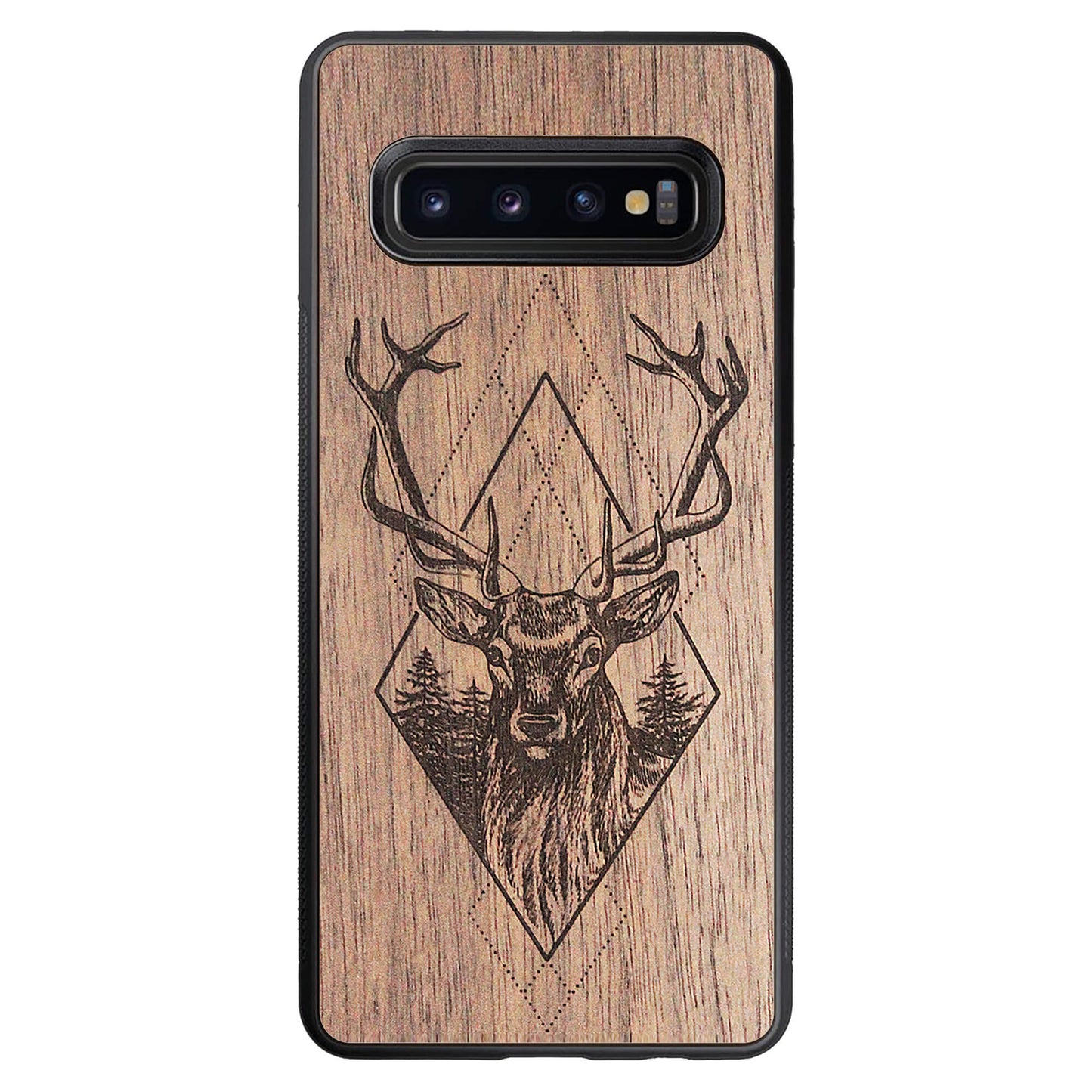 Wooden Case for Samsung Galaxy S10 Deer