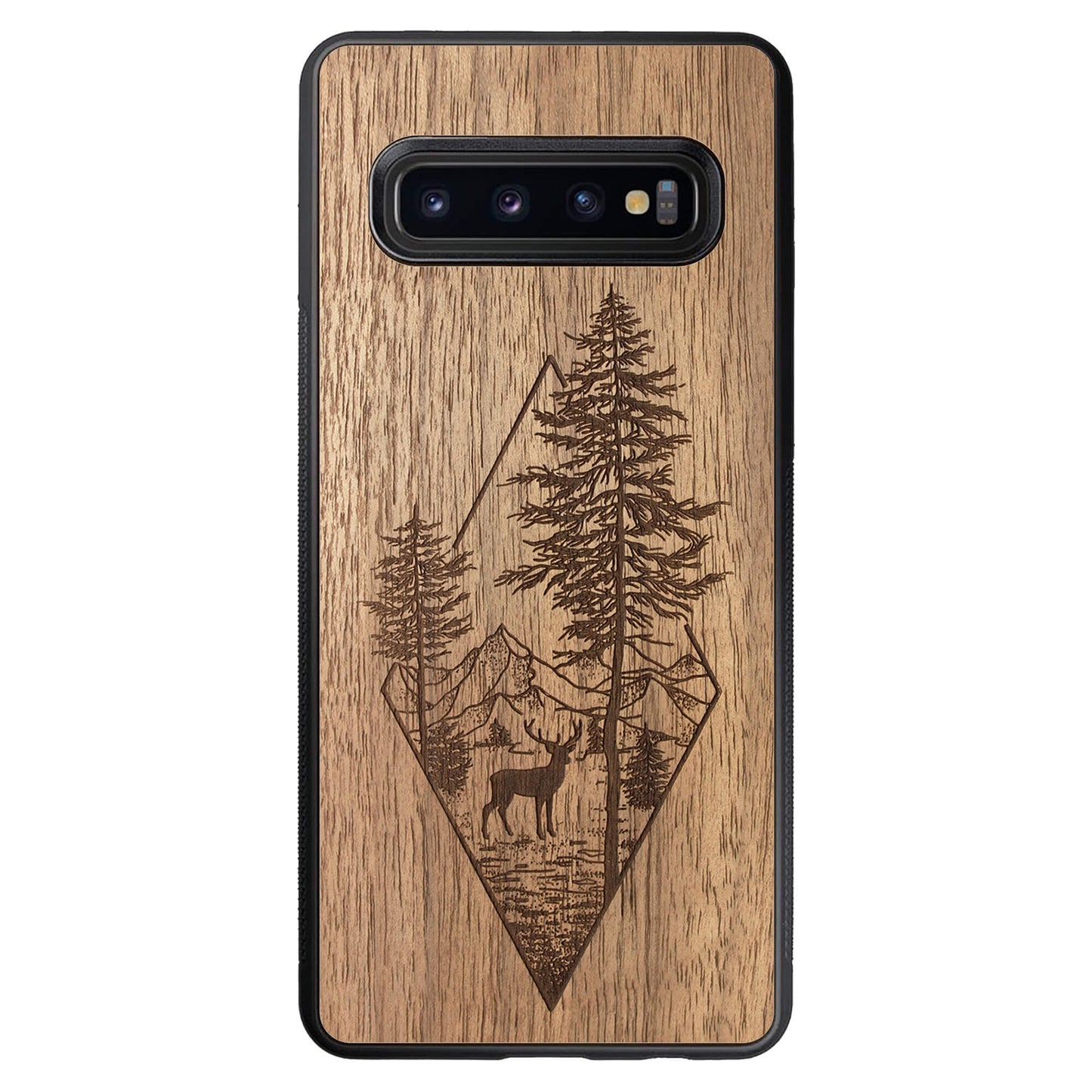 Wooden Case for Samsung Galaxy S10 Deer Woodland