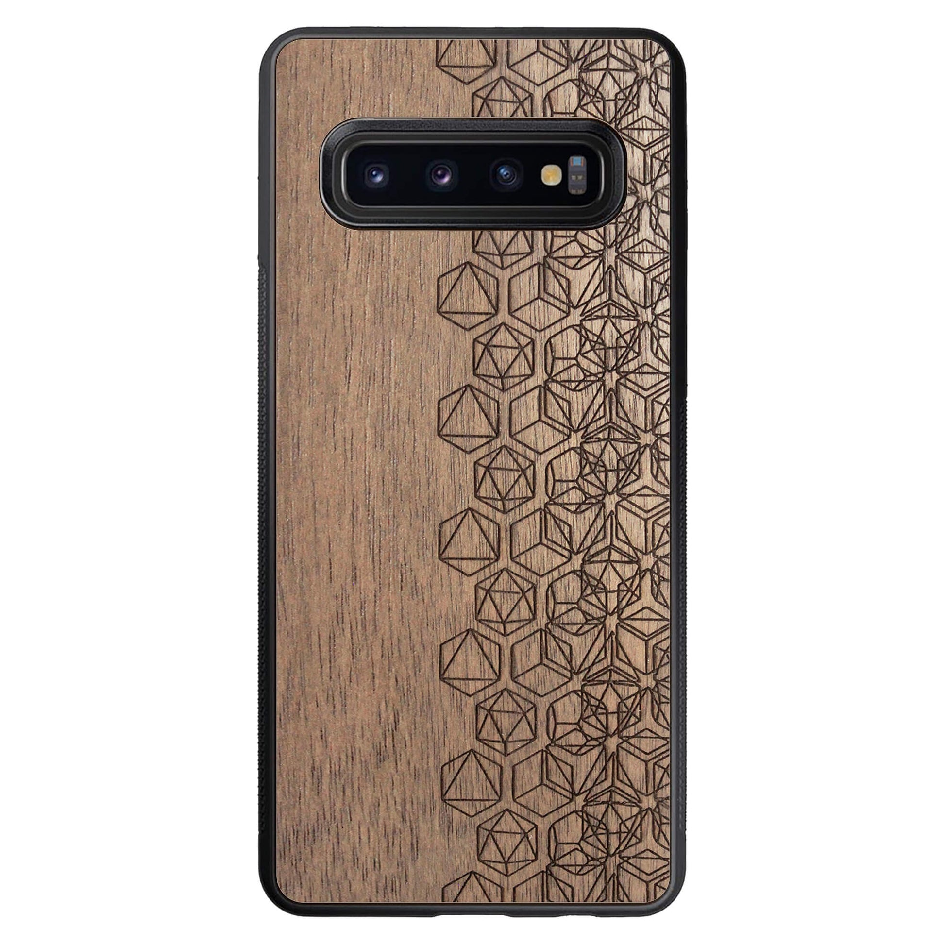Wooden Case for Samsung Galaxy S10 Geometric
