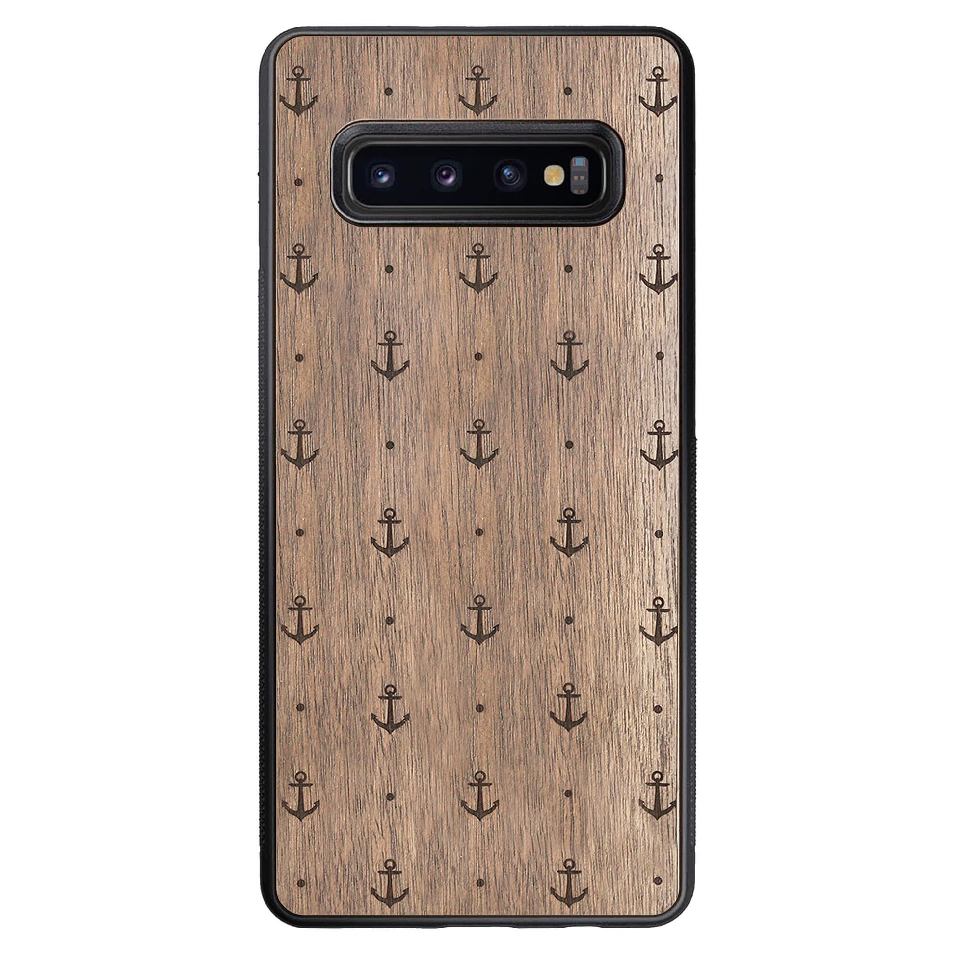 Wooden Case for Samsung Galaxy S10 Plus Anchor