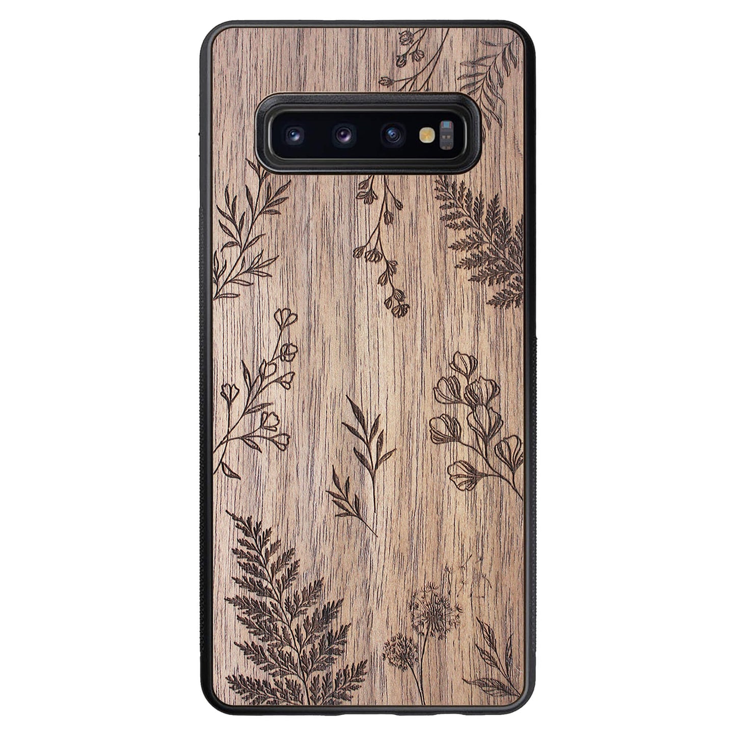 Wooden Case for Samsung Galaxy S10 Plus Botanical