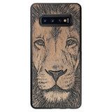 Wooden Case for Samsung Galaxy S10 Plus Lion face