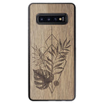 Wooden Case for Samsung Galaxy S10 Plus Monstera