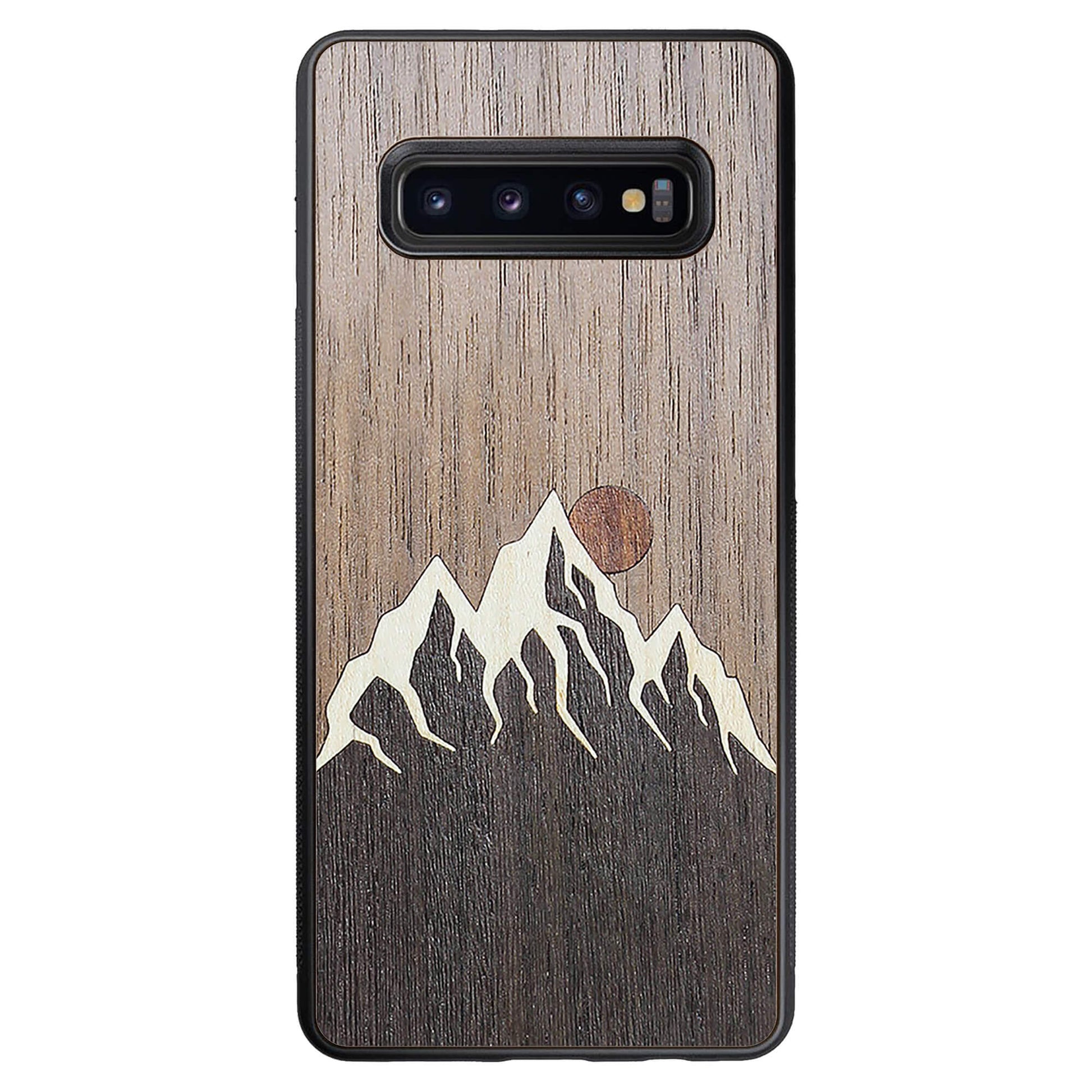 Wooden Case for Samsung Galaxy S10 Plus Mountain