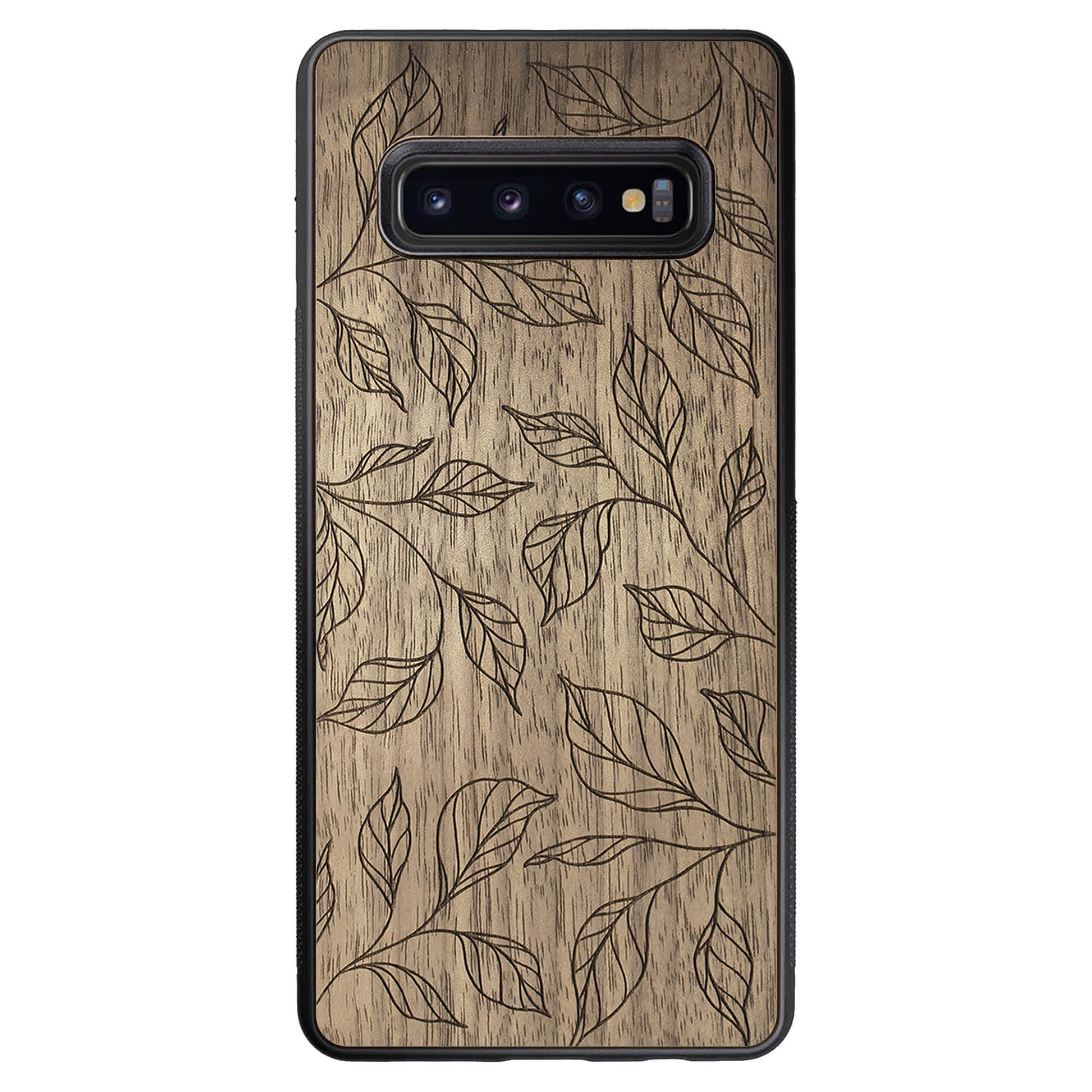 Wooden Case for Samsung Galaxy S10 Plus Botanical Leaves