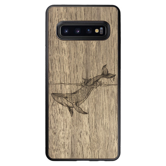 Wooden Case for Samsung Galaxy S10 Whale