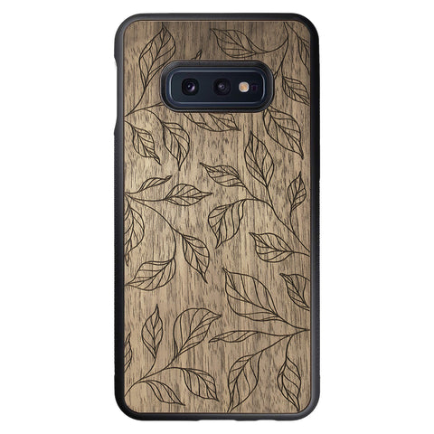 Wooden Case for Samsung Galaxy S10e Botanical Leaves