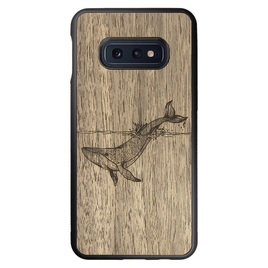 Wooden Case for Samsung Galaxy S10e Whale