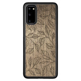 Wooden Case for Samsung Galaxy S20 Botanical Leaves