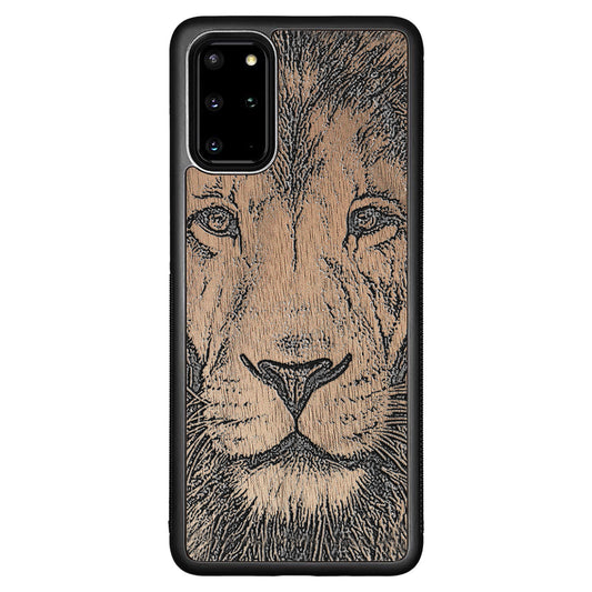 Wooden Case for Samsung Galaxy S20 Plus Lion face