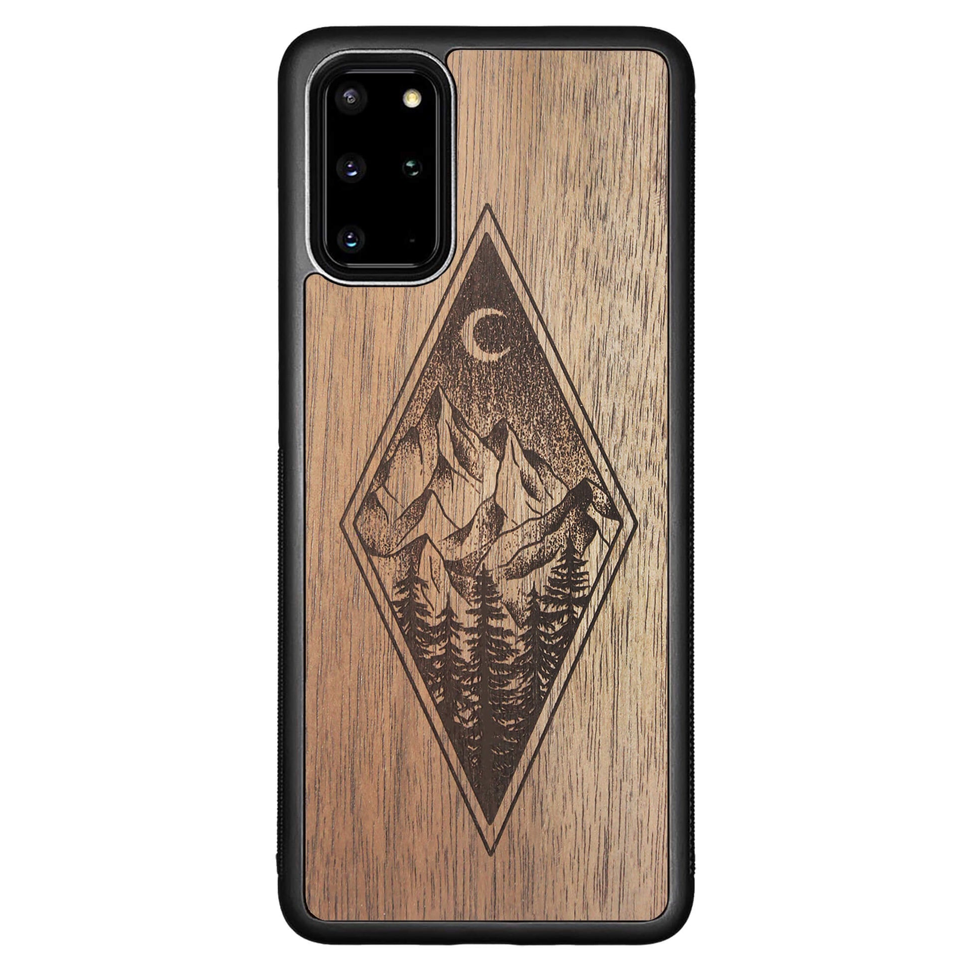 Wooden Case for Samsung Galaxy S20 Plus Mountain Night