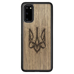 Wooden Case for Samsung Galaxy S20 Ukrainian Trident Trizub
