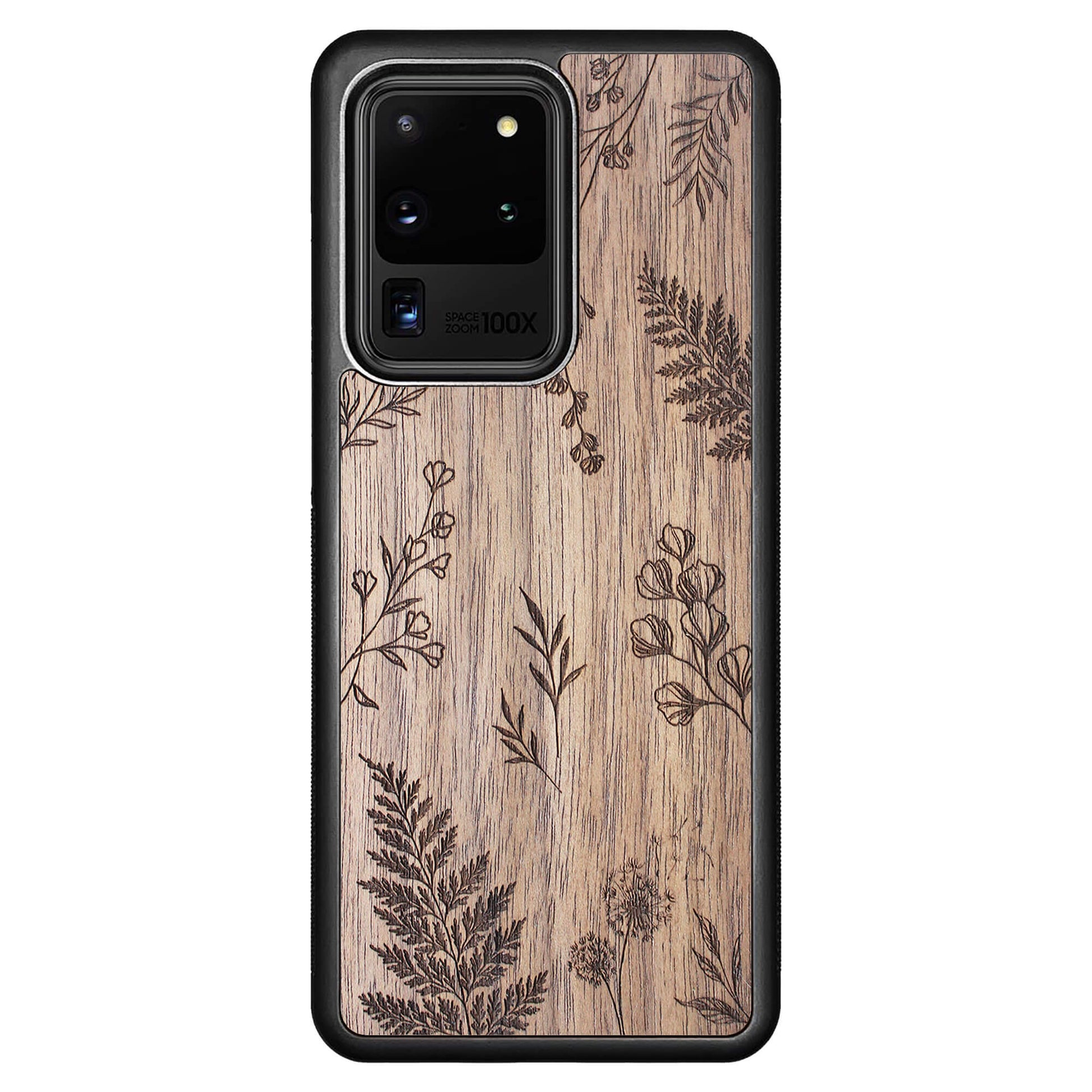 Wooden Case for Samsung Galaxy S20 Ultra Botanical