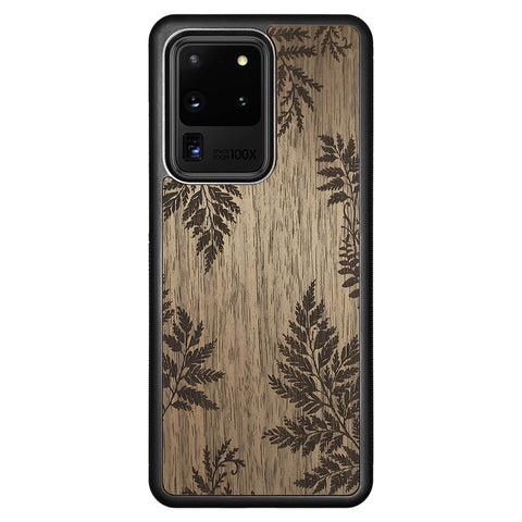 Wooden Case for Samsung Galaxy S20 Ultra Botanical Fern