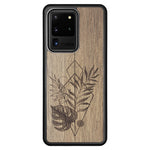 Wooden Case for Samsung Galaxy S20 Ultra Monstera